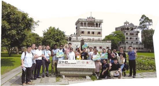 江門吸引越來越多外國游客前來旅游。梁詩雅