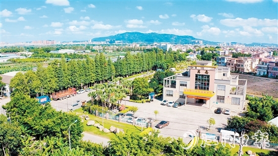 近年來，英南村以黨建引領(lǐng)綠美鄉(xiāng)村建設(shè)，大大提升了宜居宜業(yè)水平。圖為英南村黨群服務(wù)中心。