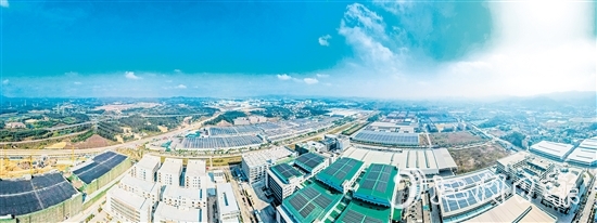 智能家電產(chǎn)業(yè)已成為蓬江區(qū)“3+2”產(chǎn)業(yè)體系中的主導(dǎo)產(chǎn)業(yè)，吸引上下游企業(yè)集聚發(fā)展。圖為蓬江產(chǎn)業(yè)園。劉淑君