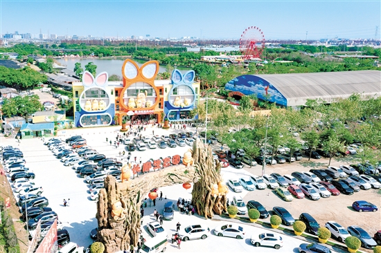 “上新”后，江門長廊生態(tài)園客似云來。