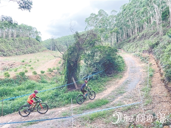 恩平山地自行車賽場(chǎng)吸引全國(guó)各地選手參賽。