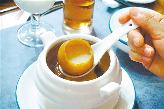 陳皮金盞湯。