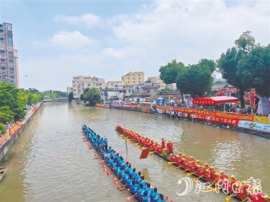 端午期間，新會(huì)各地共舉辦龍舟賽事活動(dòng)49場(chǎng)，吸引近10萬人次參與。