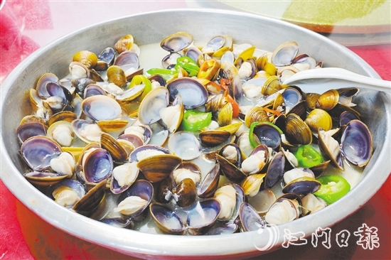 睦洲黃沙蜆味道清甜。