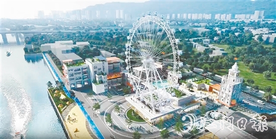 西江之眼摩天輪效果圖。
