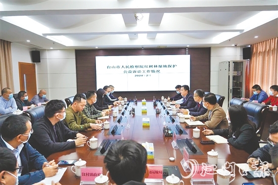 臺山市人民檢察院開展紅樹林濕地保護(hù)公益訴訟工作。