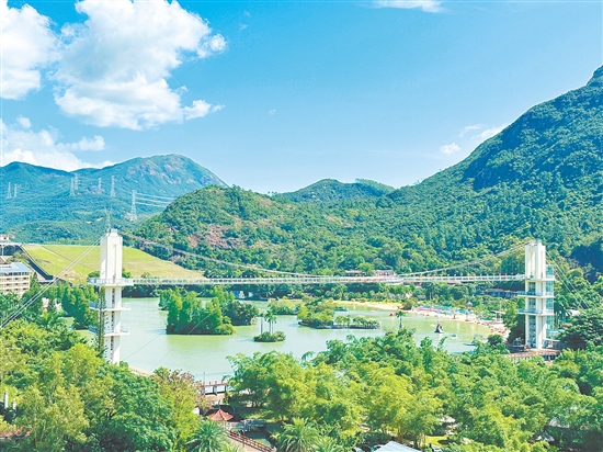 在古兜溫泉度假區(qū)享受愜意度假生活。