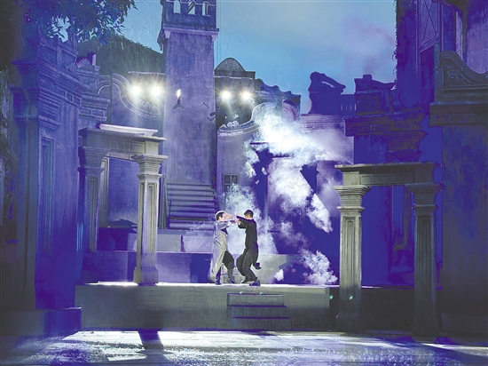 赤坎華僑古鎮(zhèn)《一代宗師》表演。