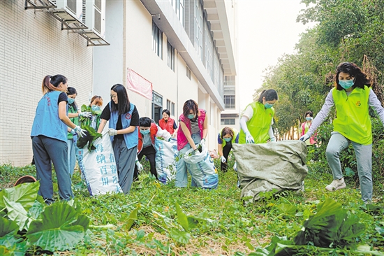 各群團(tuán)組織廣泛動(dòng)員社會(huì)力量下沉一線，參與愛國(guó)衛(wèi)生運(yùn)動(dòng)。