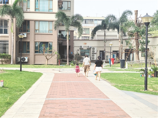 南湖灣小區(qū)打造“無蚊”環(huán)境，居民安心在小區(qū)內(nèi)散步。