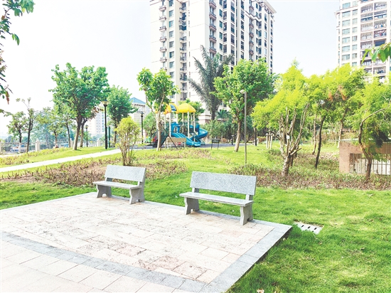 如今的南湖灣小區(qū)環(huán)境干凈整潔，蚊蟲明顯減少。