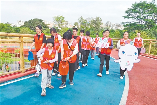 江海區(qū)開(kāi)展“綠色十五運(yùn)，環(huán)保伴我行”愛(ài)國(guó)衛(wèi)生志愿活動(dòng)。受訪者供圖