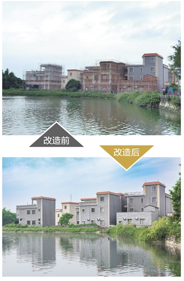 霄南村進行農(nóng)房風貌改造，繪就鄉(xiāng)村振興新畫卷。