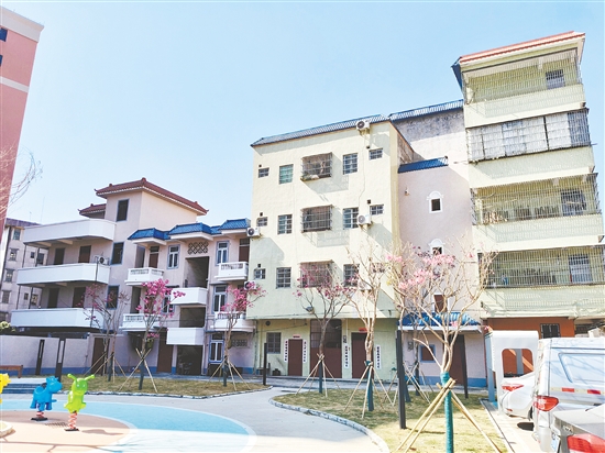 新建的牛江街小公園。