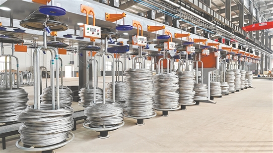 臺山項目建設勢頭良好。圖為騰龍精線項目投產(chǎn)。