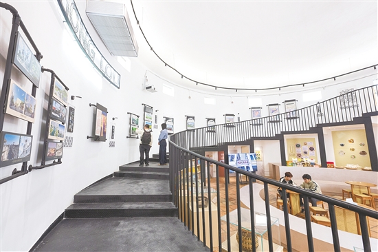 沖蔞鎮(zhèn)對舊糧倉進行活化改造，打造美麗圩鎮(zhèn)客廳。