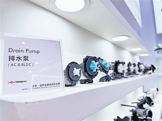 漢宇集團在第139屆廣交會上展示的排水泵產(chǎn)品。