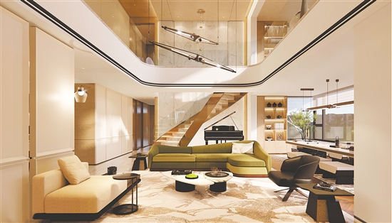 博學(xué)名苑在售復(fù)式產(chǎn)品備受關(guān)注。圖為效果圖。受訪者提供