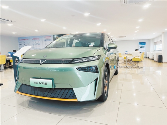 啟辰新款VX6造型時尚動感。